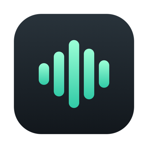 Press app icon, green sound bars on a dark tile